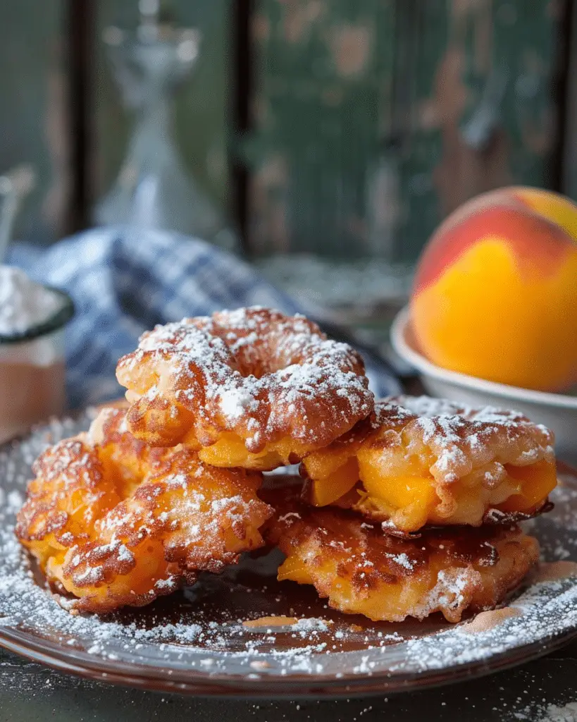Fresh Peach Fritters