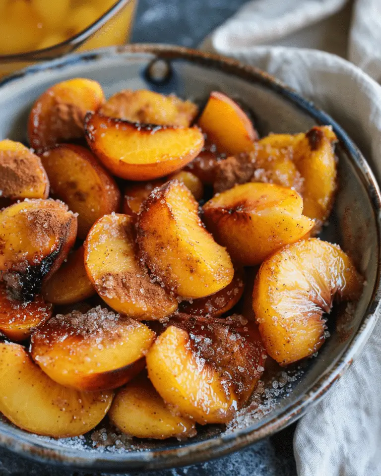 Savory Sweet Potato Hash Browns and Pan‑Fried Peaches