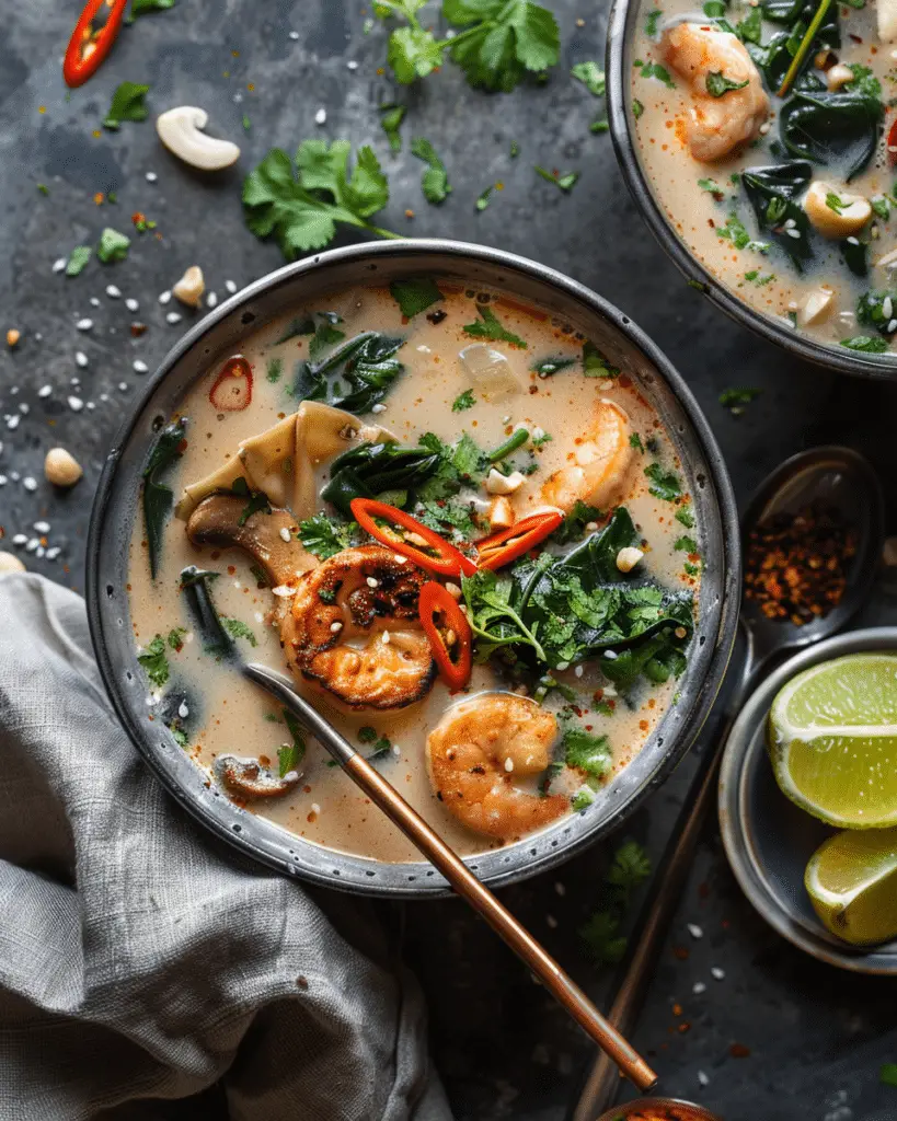 Thai Potsticker Coconut Soup