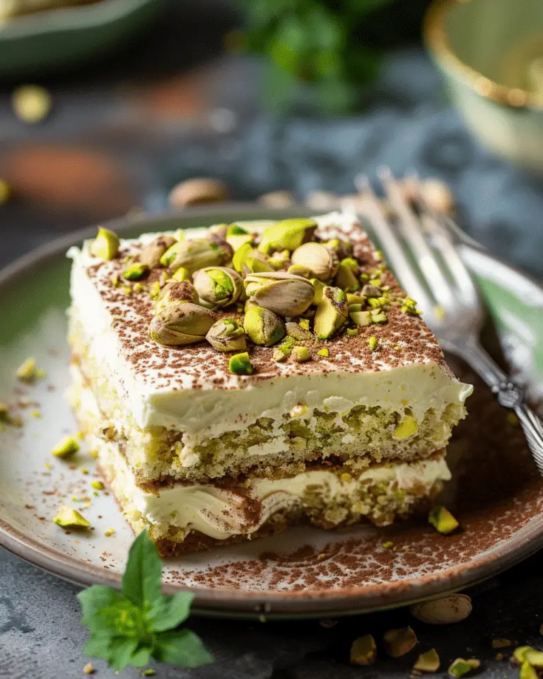 Eazy Pistachio Tiramisu