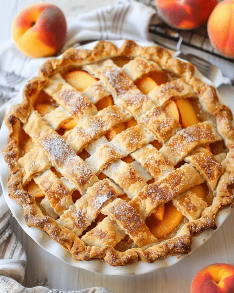 Amazing Fresh Peach Pie