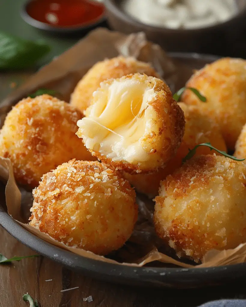 Easy Fried Cheese Balls