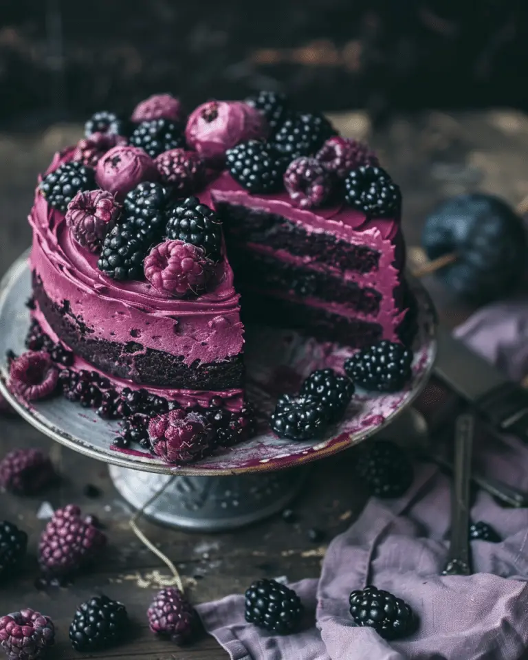 Blackberry Velvet Gothic Cake: A Dark, Lush Dessert Dream