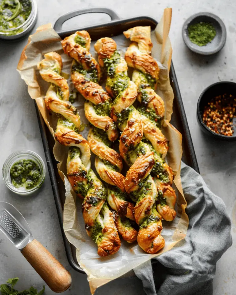 Pesto Mozzarella Twists
