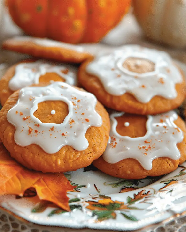 Glazed Pumpkin Cookies