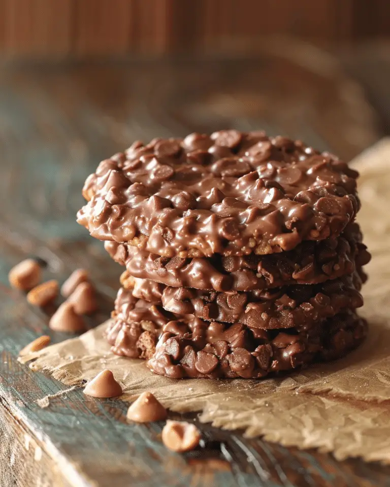 Chocolate Peanut Butter No Bake Cookies