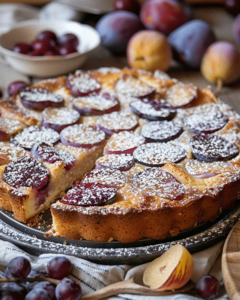 Zwetschgenkuchen (German Plum Cake)