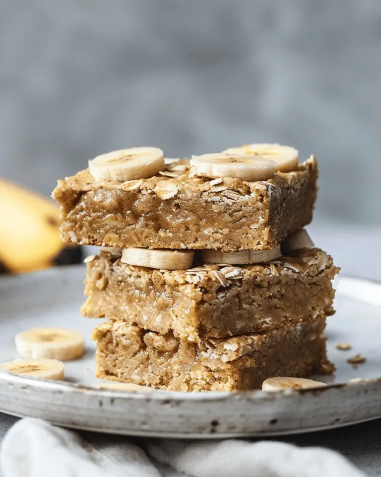 Peanut Butter Banana Oatmeal Bars