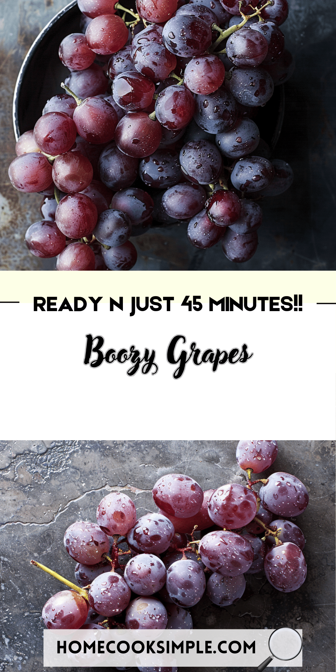 Boozy Grapes - Home Cook Simple