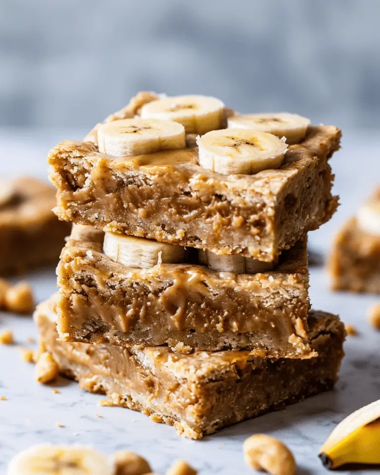 Peanut Butter Banana Bars