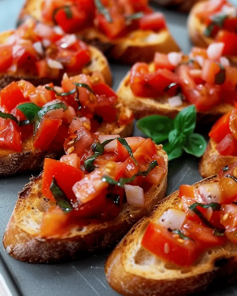 Double Tomato Bruschetta