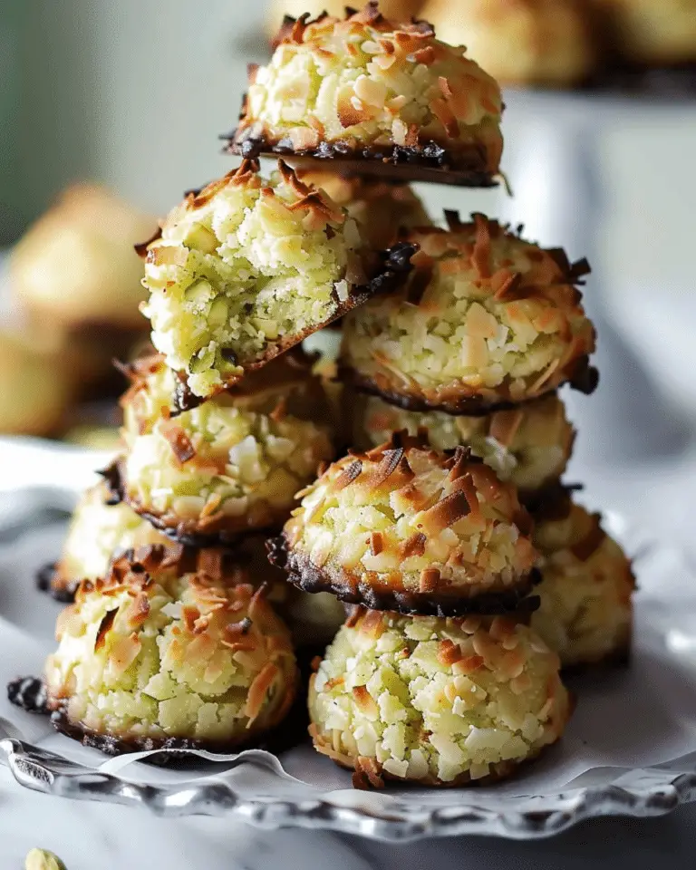 Pistachio Coconut Macaroons — Soft & Chewy