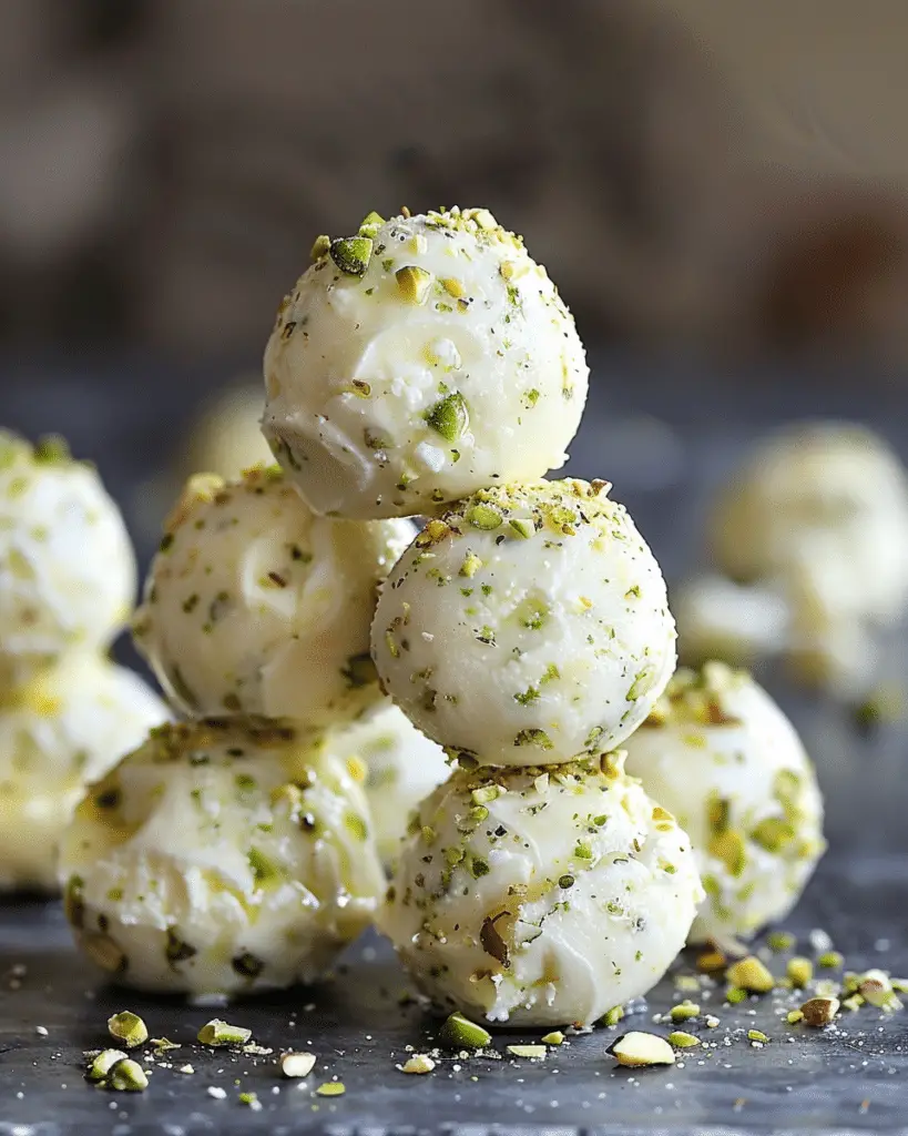 Ricotta Pistachio Honey Bites