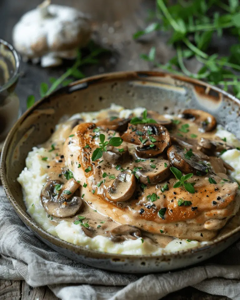 Best Creamy Mushroom Chicken