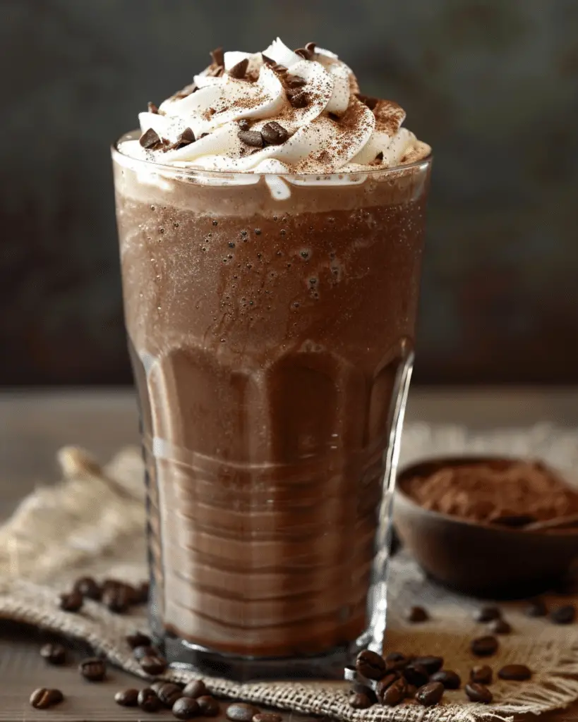 Dad’s Frozen Mocha Hot Chocolate