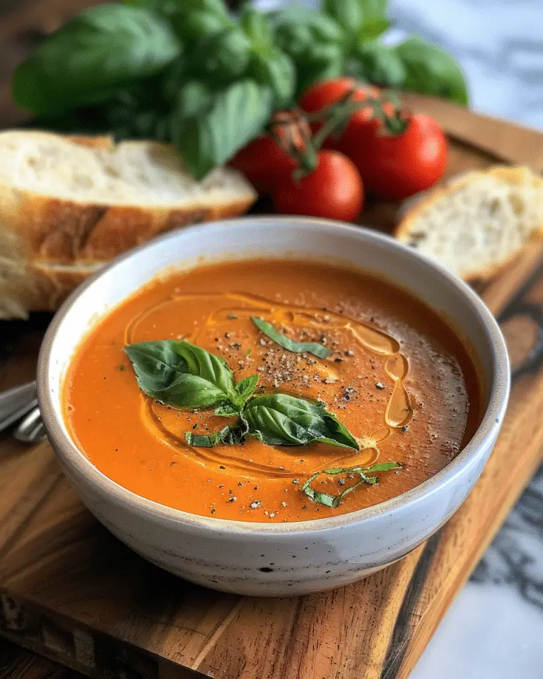 Roasted Tomato Basil Soup