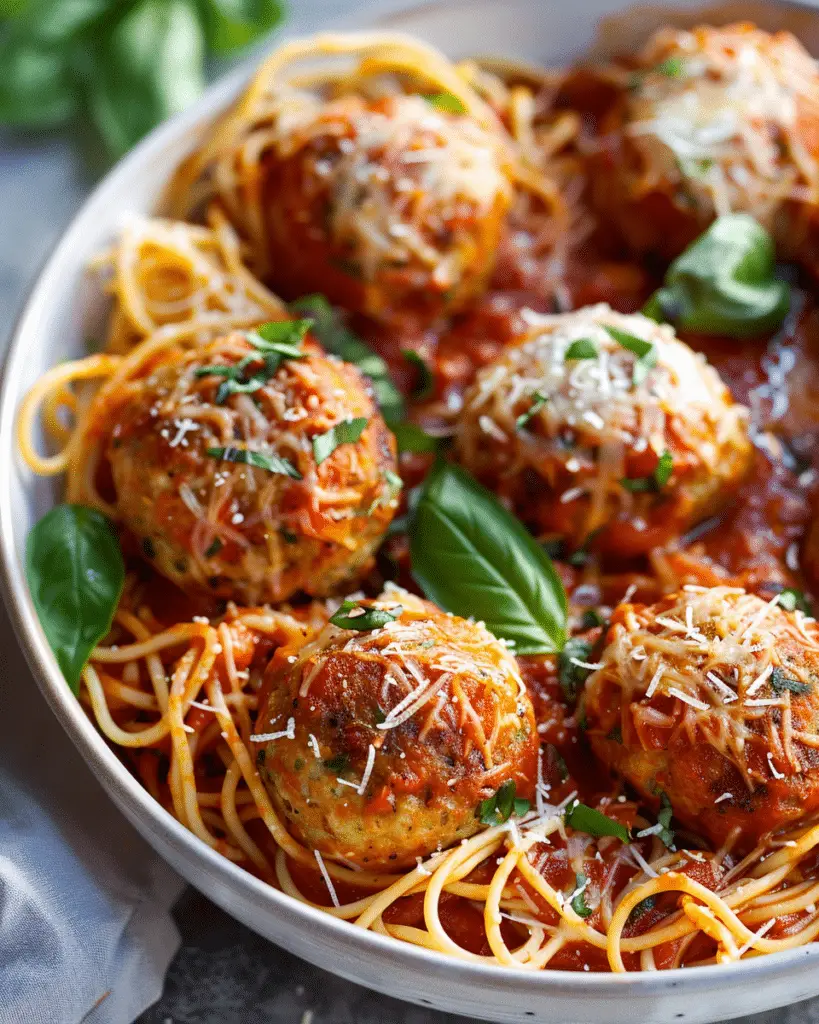 Chicken Parmesan Meatballs