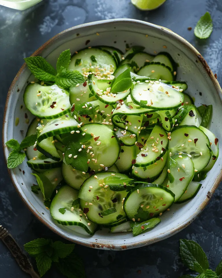 Refreshing Easy Asian Cucumber Salad
