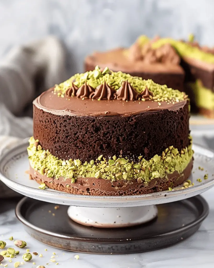 Dubai Chocolate Pistachio Cake