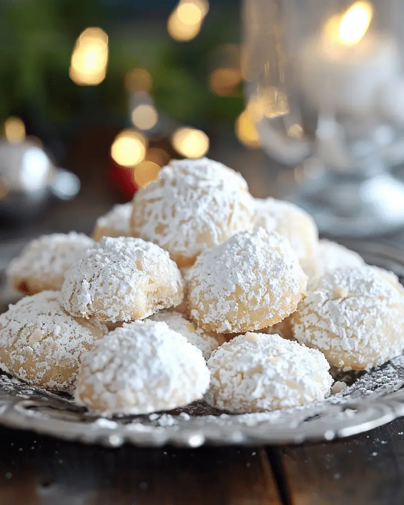 Kourabiedes – Greek Christmas Almond Cookies