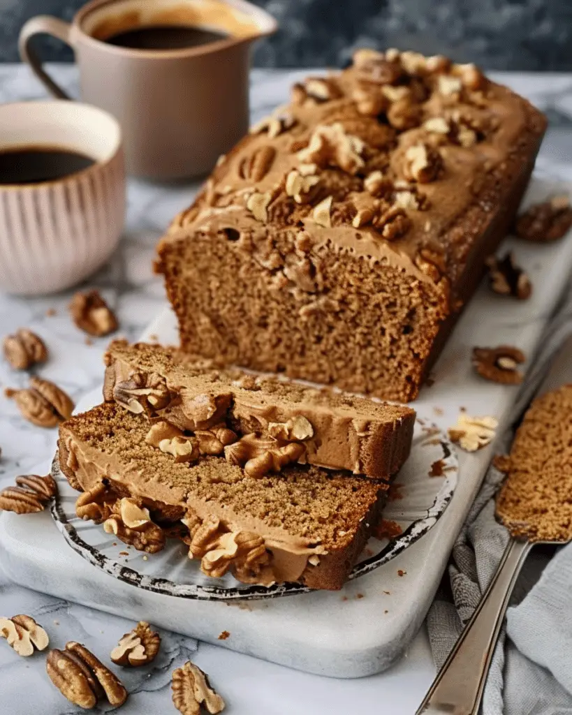 Coffee and Walnut Loaf Cake