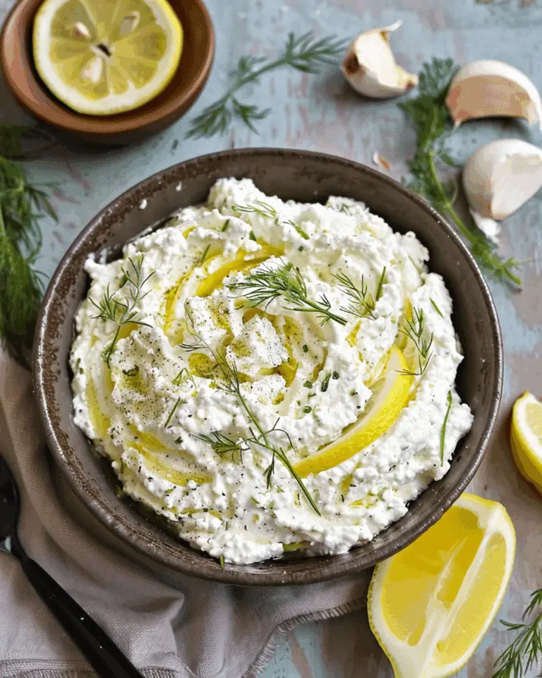 Whipped Feta with Lemon and Fresh Dill
