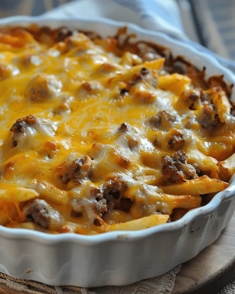 Cheeseburger French Fry Casserole