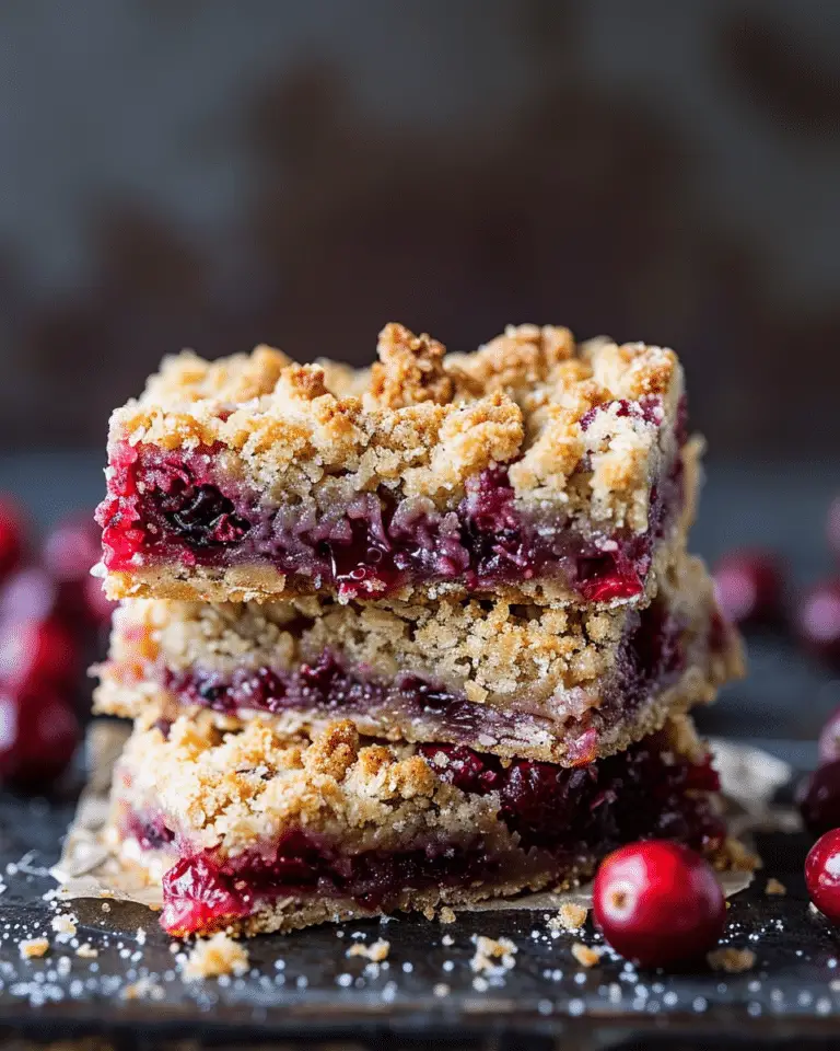 Cranberry Crumb Bars