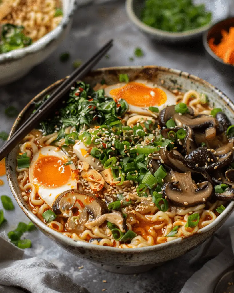 Creamy Mushroom Vegan Ramen