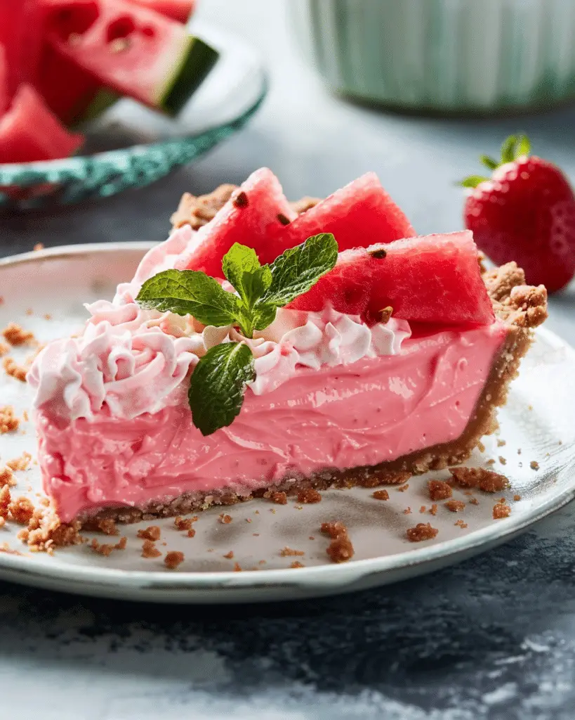 No‑Bake Watermelon Pie
