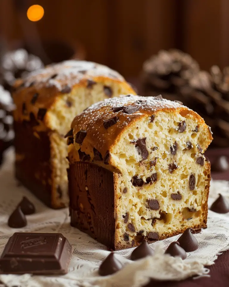 Italian Panettone With Chocolate