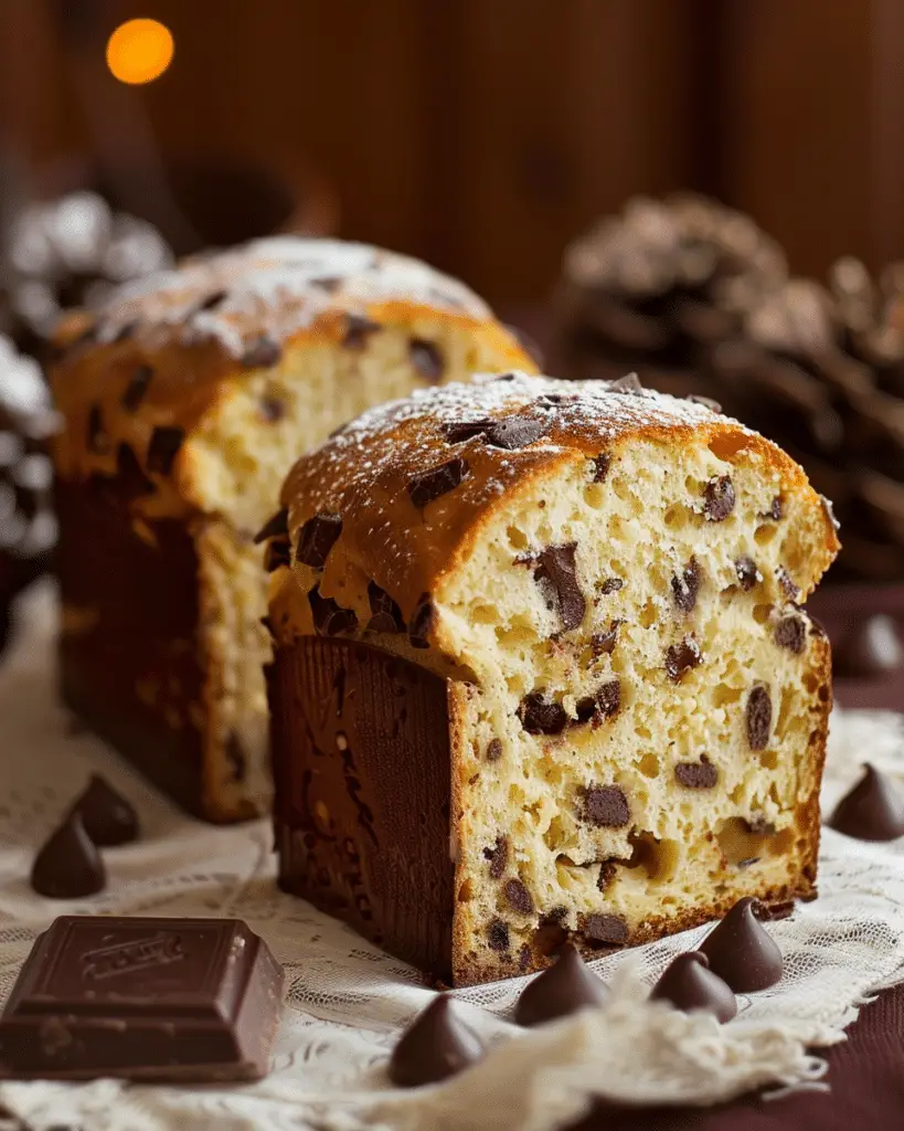 Italian Panettone With Chocolate