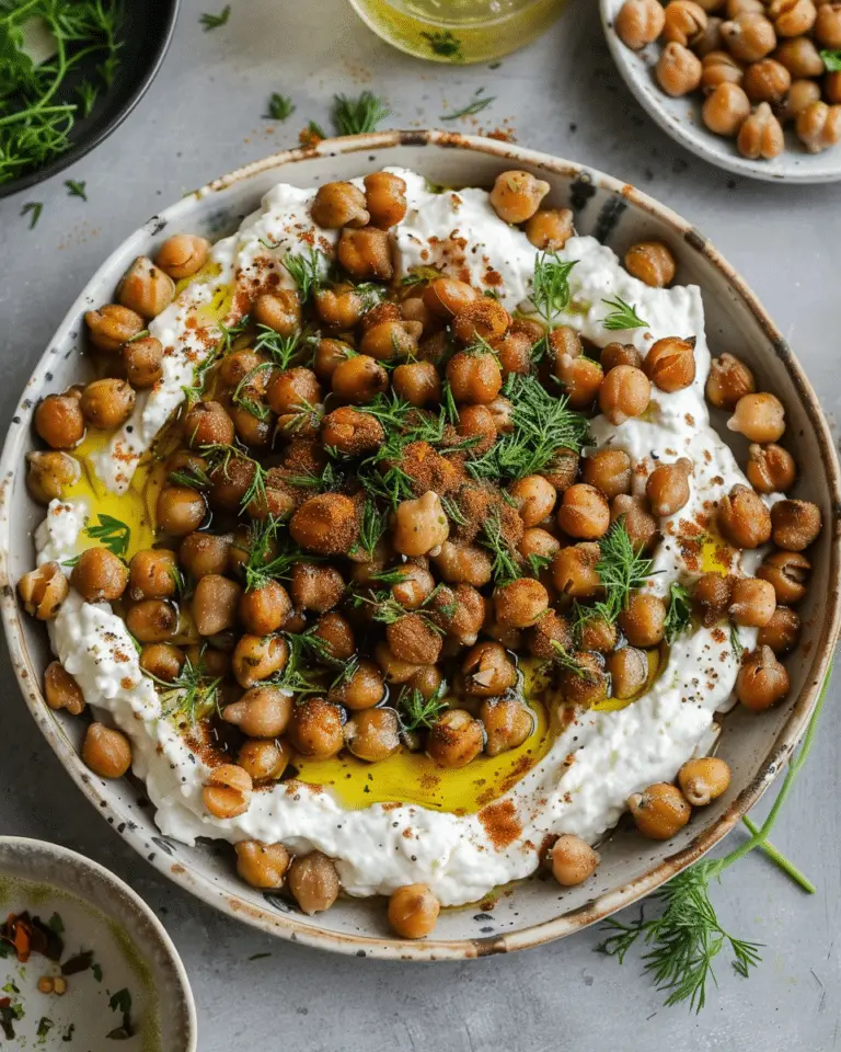 Za’atar Roasted Chickpeas and Labneh