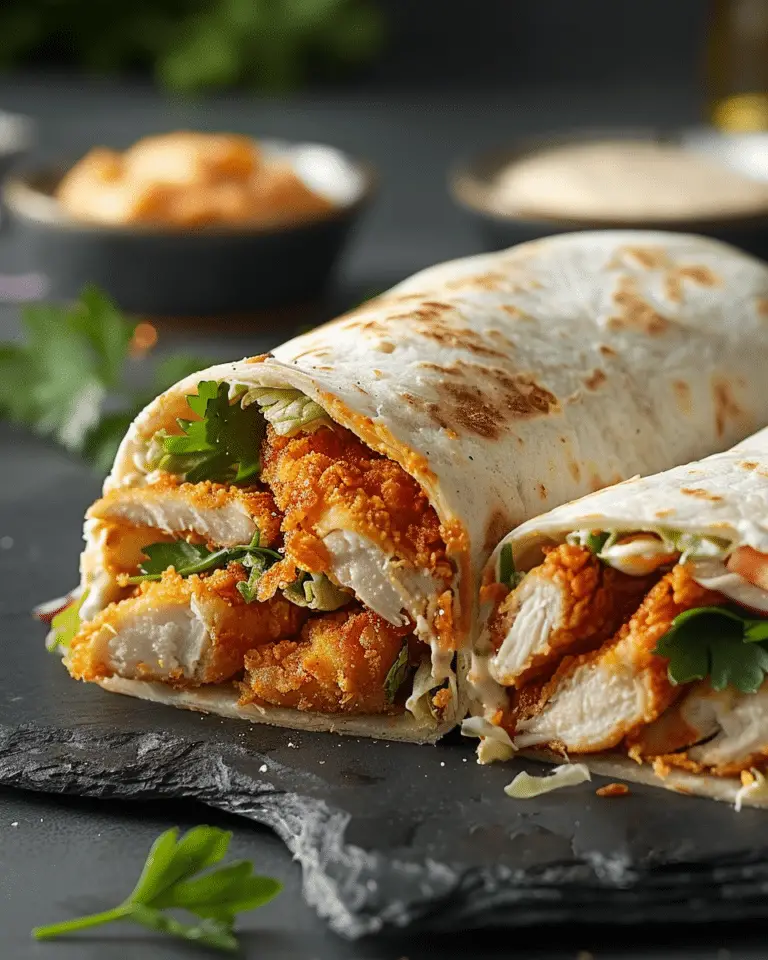 Healthy Crispy Chicken Wrap