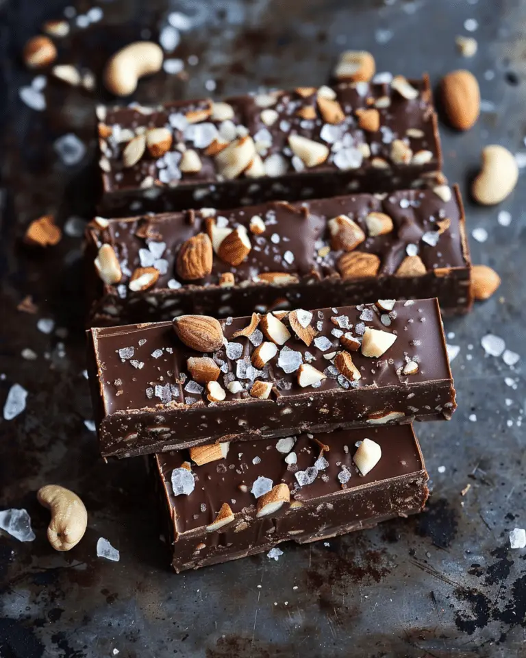Homemade Dark Chocolate Sea Salt KIND Nut Bars