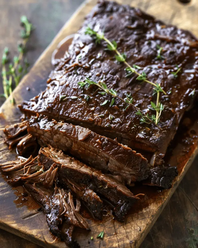 Thyme and Garlic Brisket