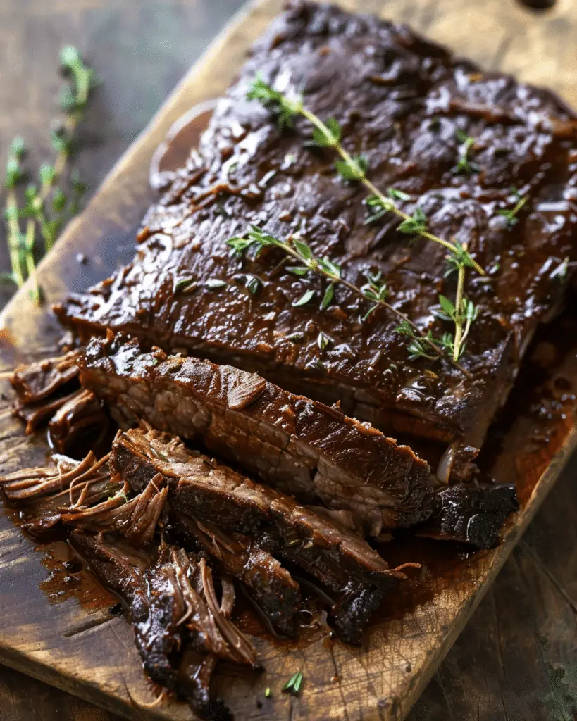 Thyme and Garlic Brisket
