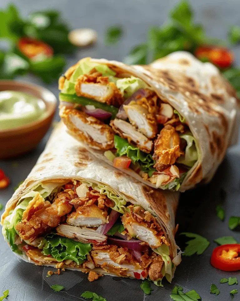 The Best Crispy Chicken Wrap