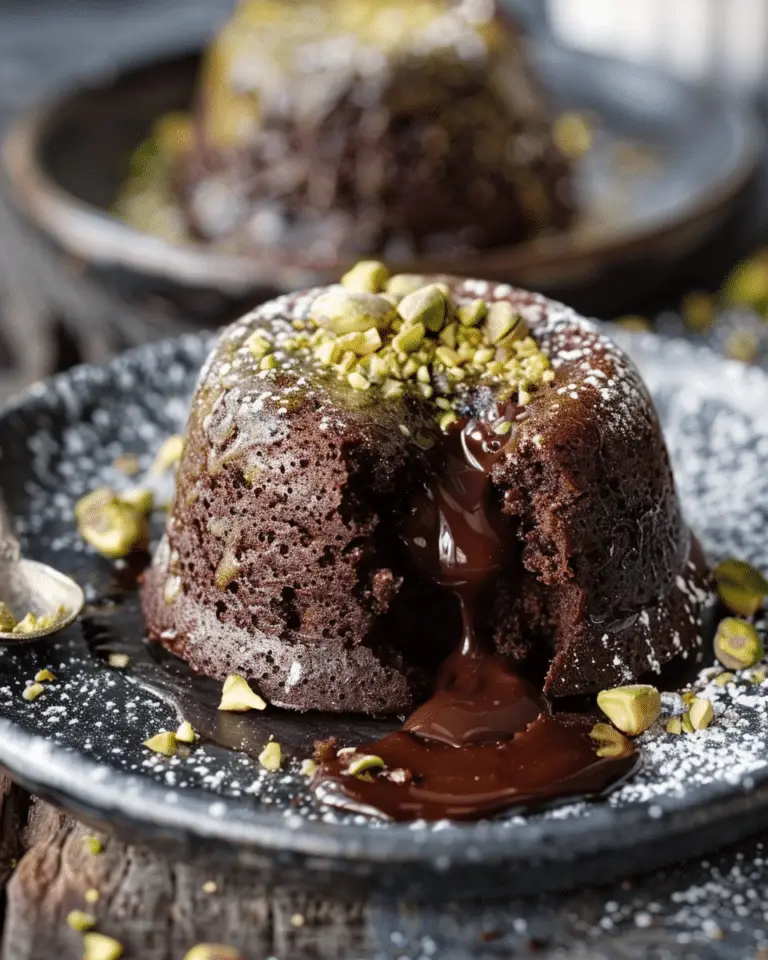Pistachio Chocolate Lava Cakes That Melt From the Middle