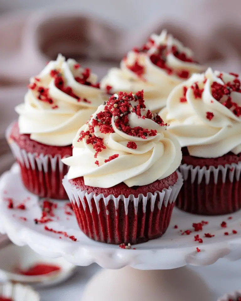 Irresistible Red Velvet Cupcakes: A Decadent Delight