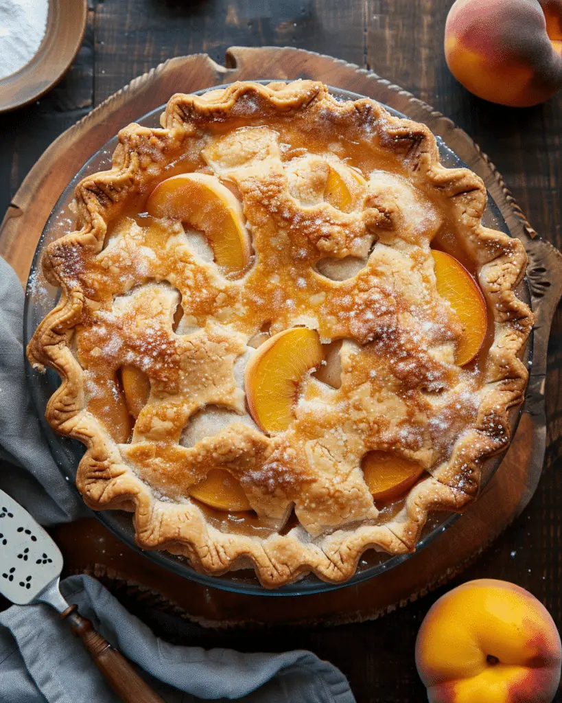 Easy Canned Peach Pie
