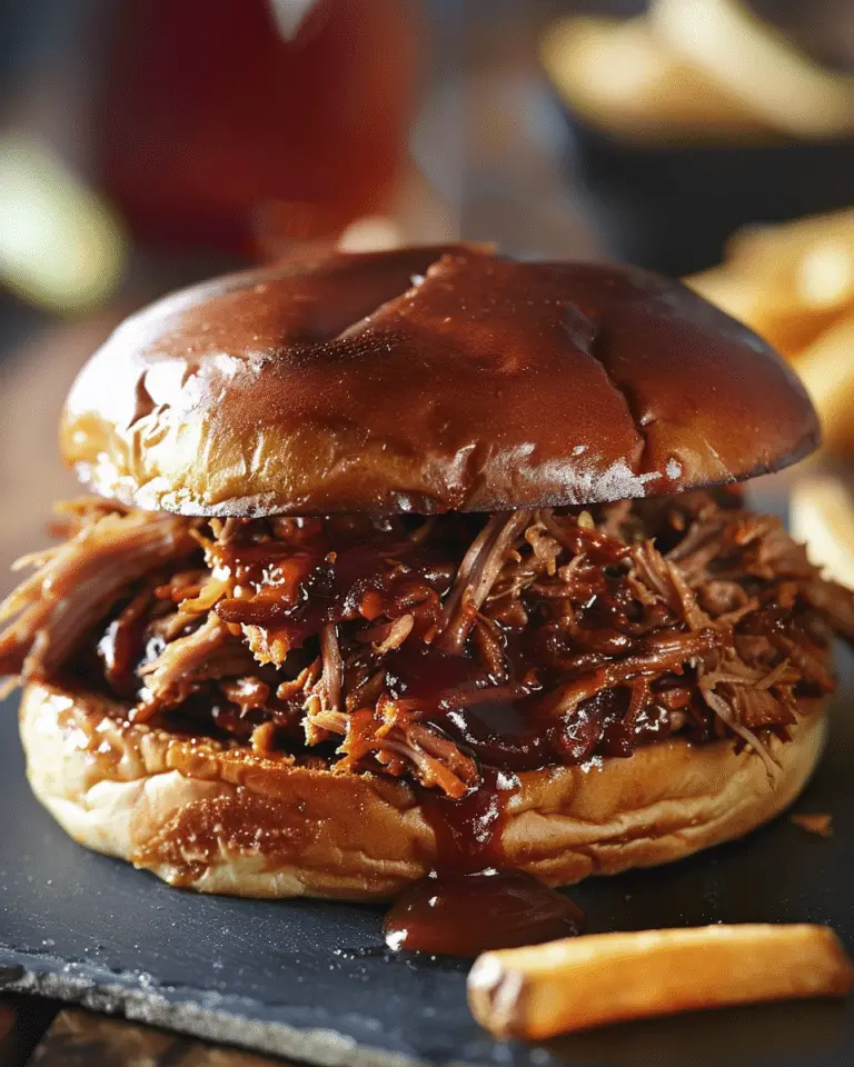 Dr Pepper Pulled Meat Sandwiches