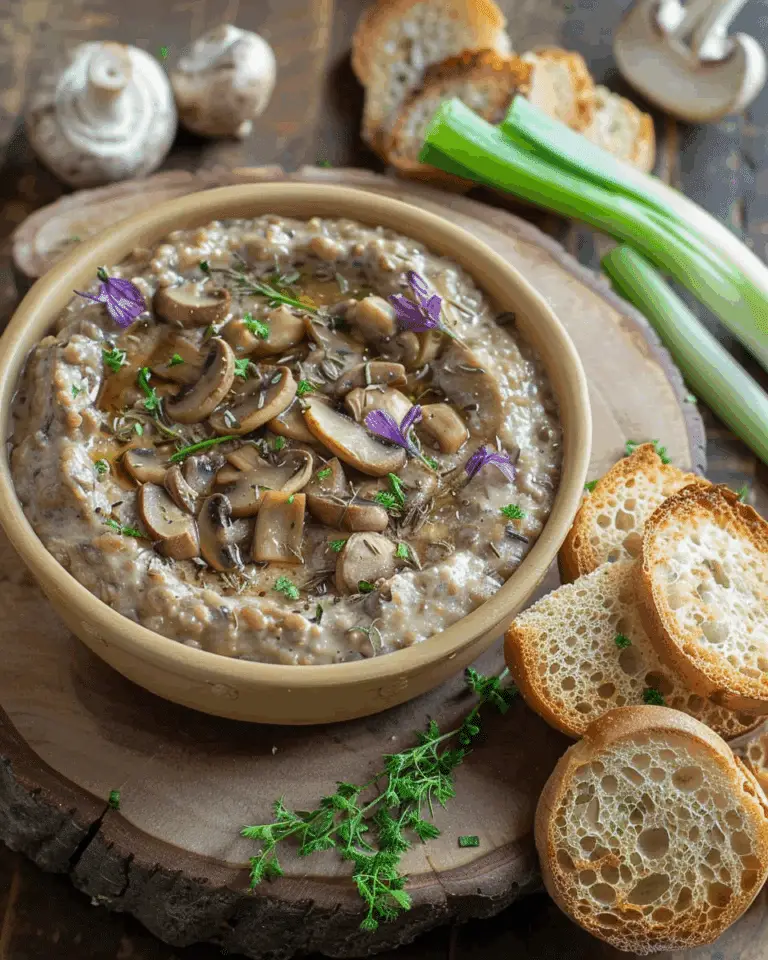 Rich and Creamy Mushroom Dip