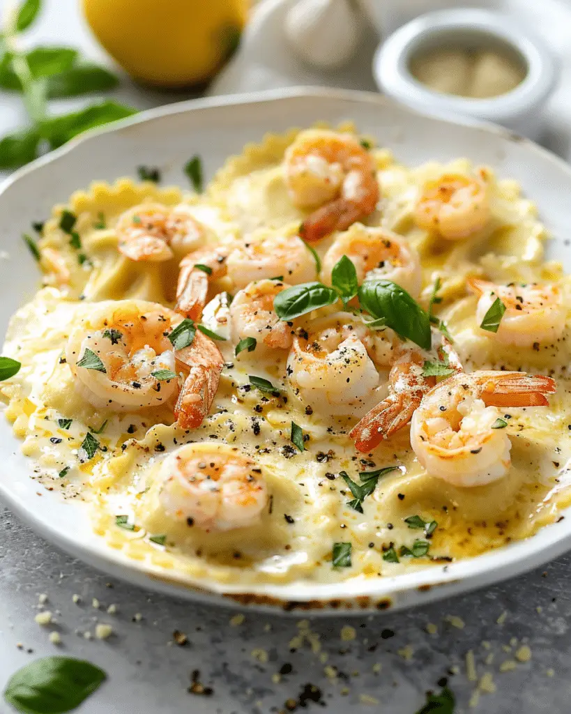 Creamy Shrimp & Parmesan Ravioli