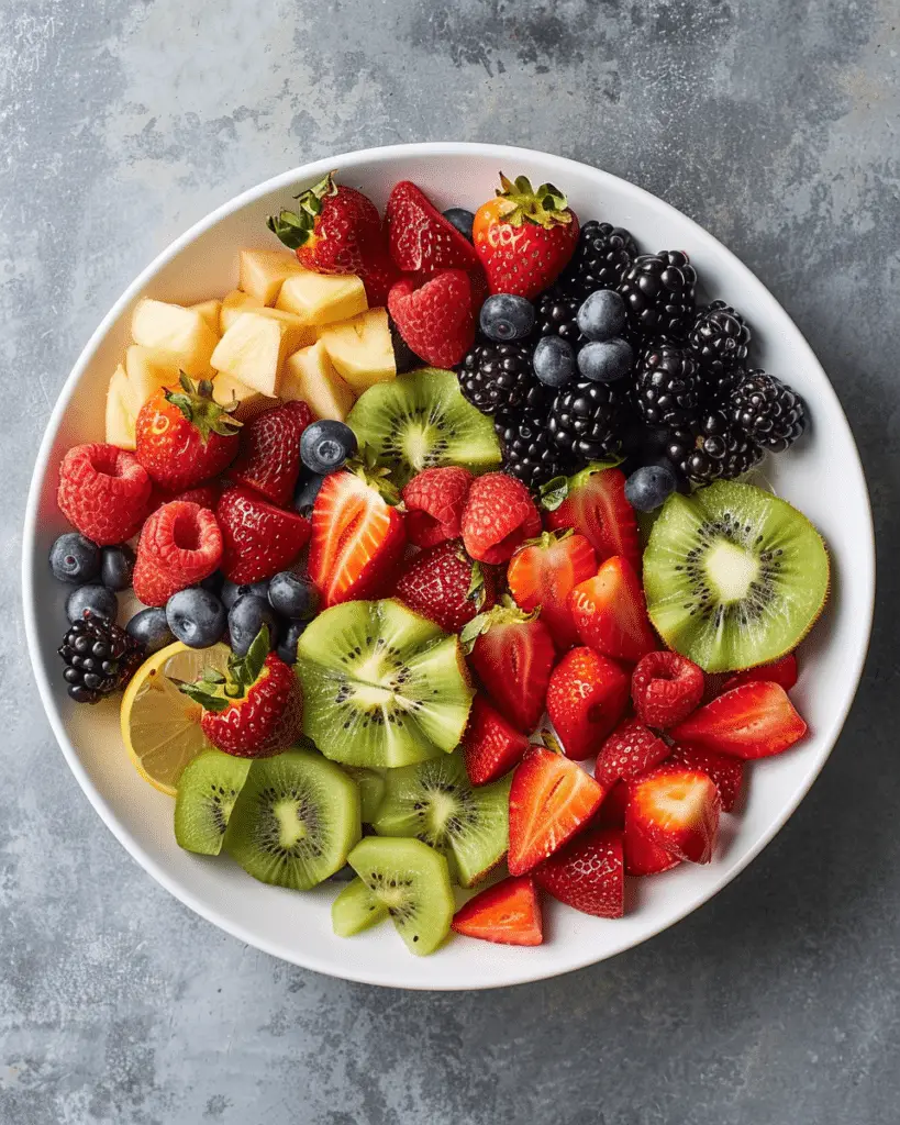 Creamy Mixed Fruit Bowl