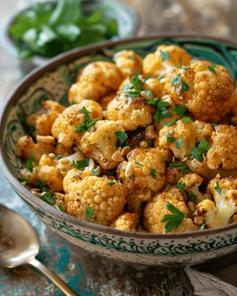 Moroccan Cauliflower with Tahini‑Honey