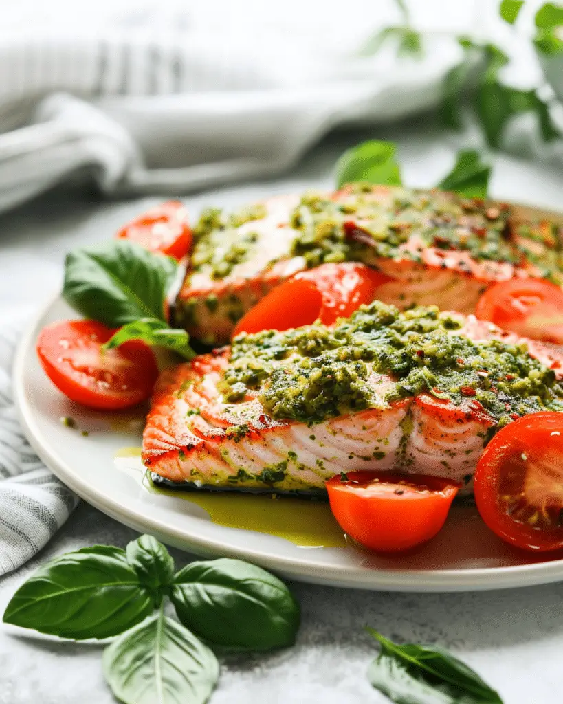 Easy Pesto Salmon: 3 Ingredients in Just 20 Minutes!