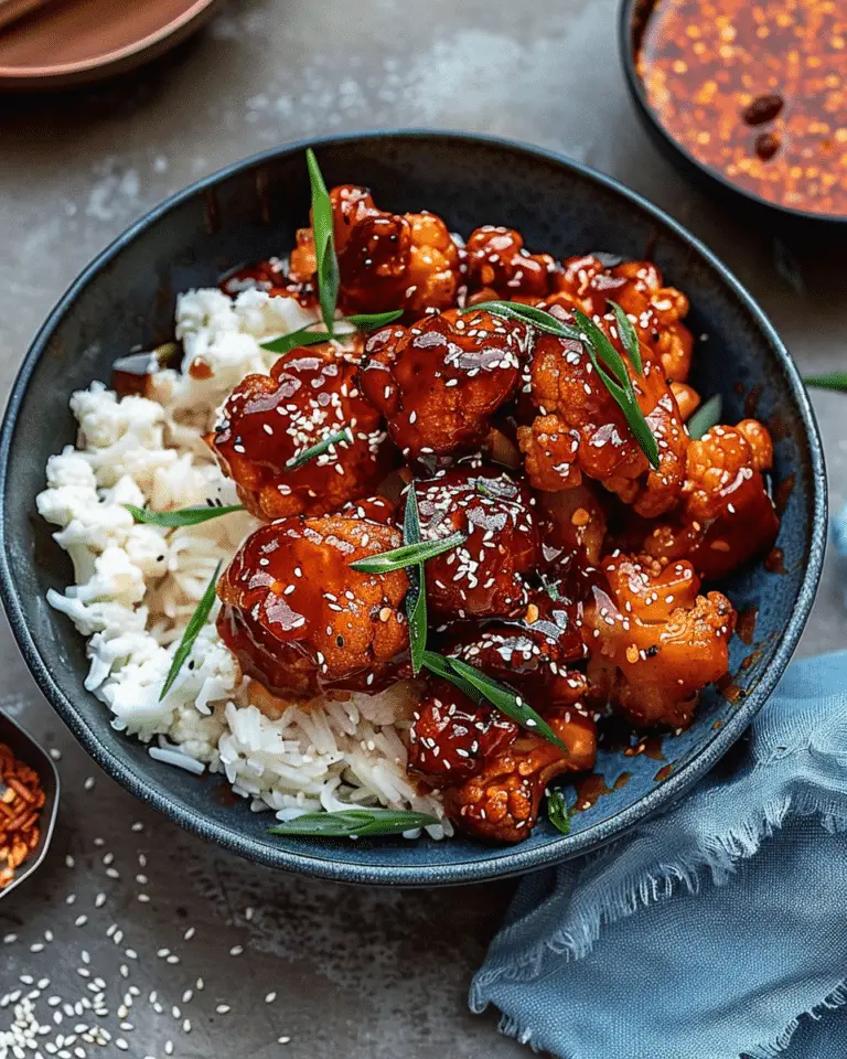 Korean Gochujang Cauliflower (Vegan)