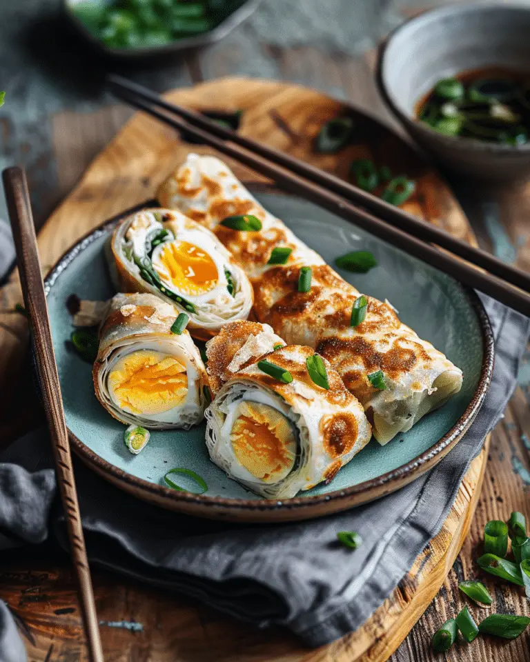 Crispy Rice Paper Egg Wraps