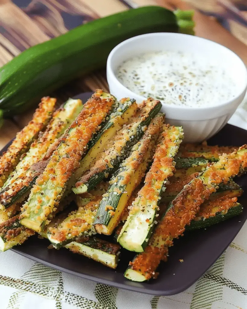 Quick and Easy Parmesan Zucchini Fries